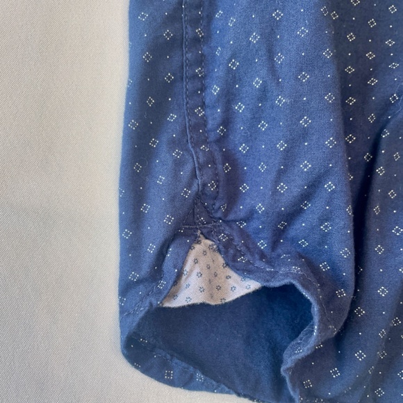 Campia Moda Men’s Navy Dot Long Sleeve Button‑Up Shirt - M - Picture 2 of 6